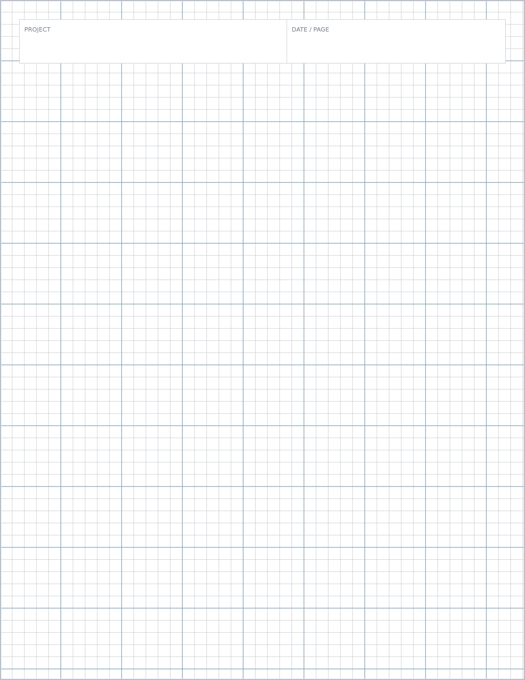 Engineering printable paper, US Letter