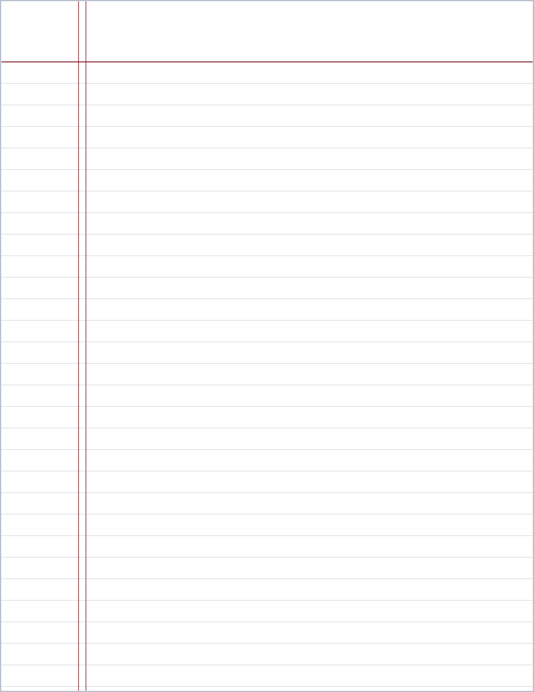 Legal ruled printable paper, US Letter