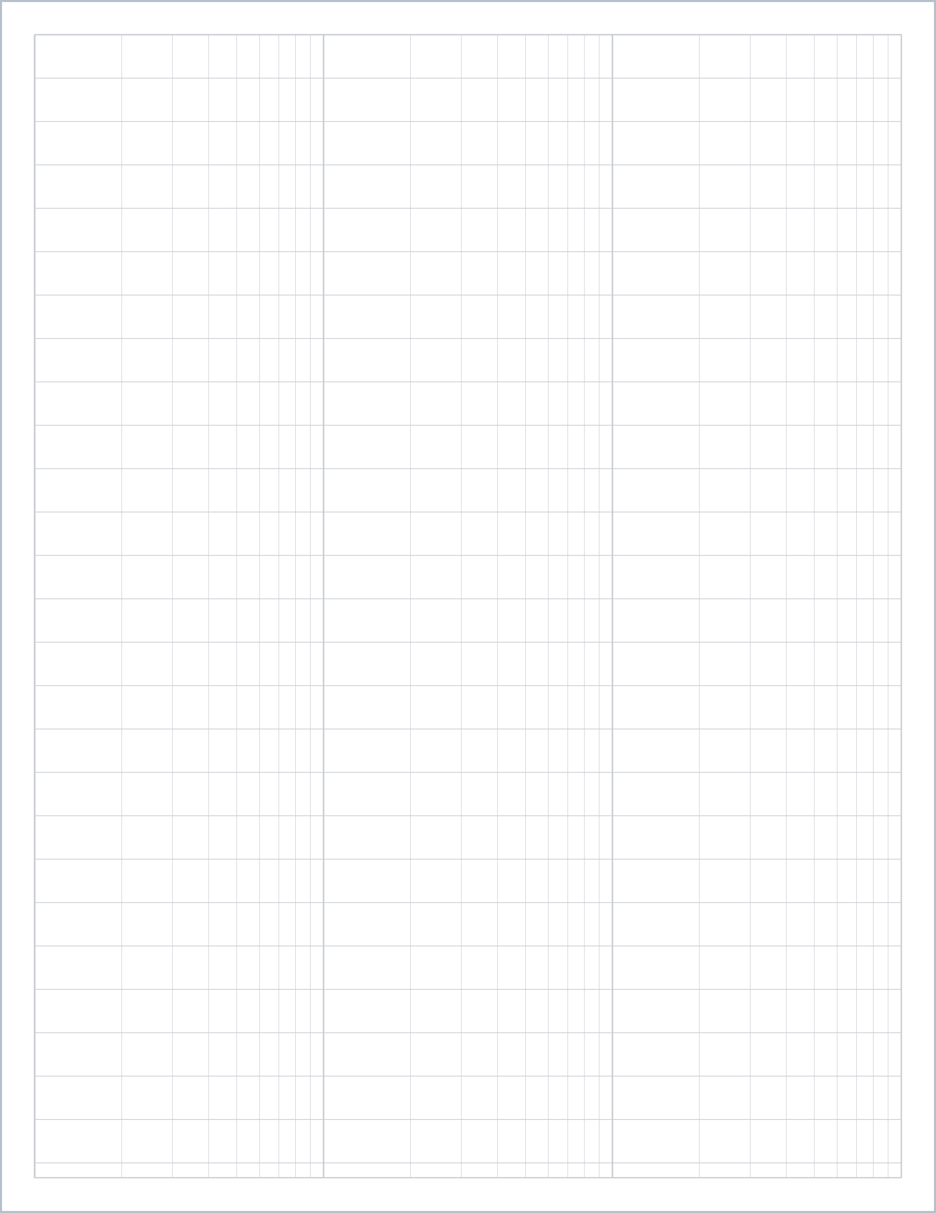 Semi-log printable paper, US Letter
