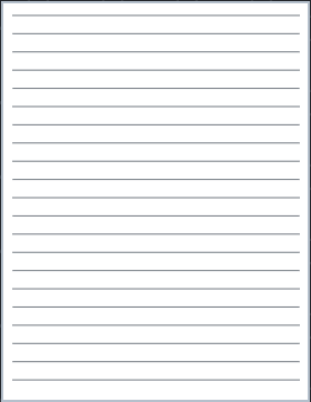 Low-vision ruled printable paper