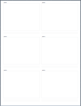 Storyboard printable paper